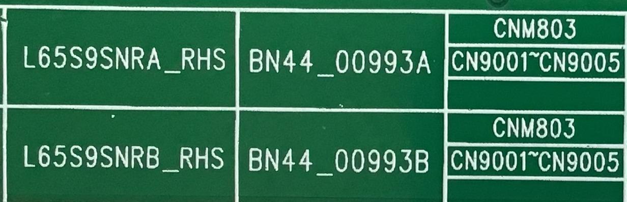 LED DRIVER SAMSUNG / BN44-00993A / L65S9SNRA_RHS / BN4400993A / PANEL CY-TR065JLLV1H / MODELO QN65Q900RBFXZA FA01 - Imagen 3