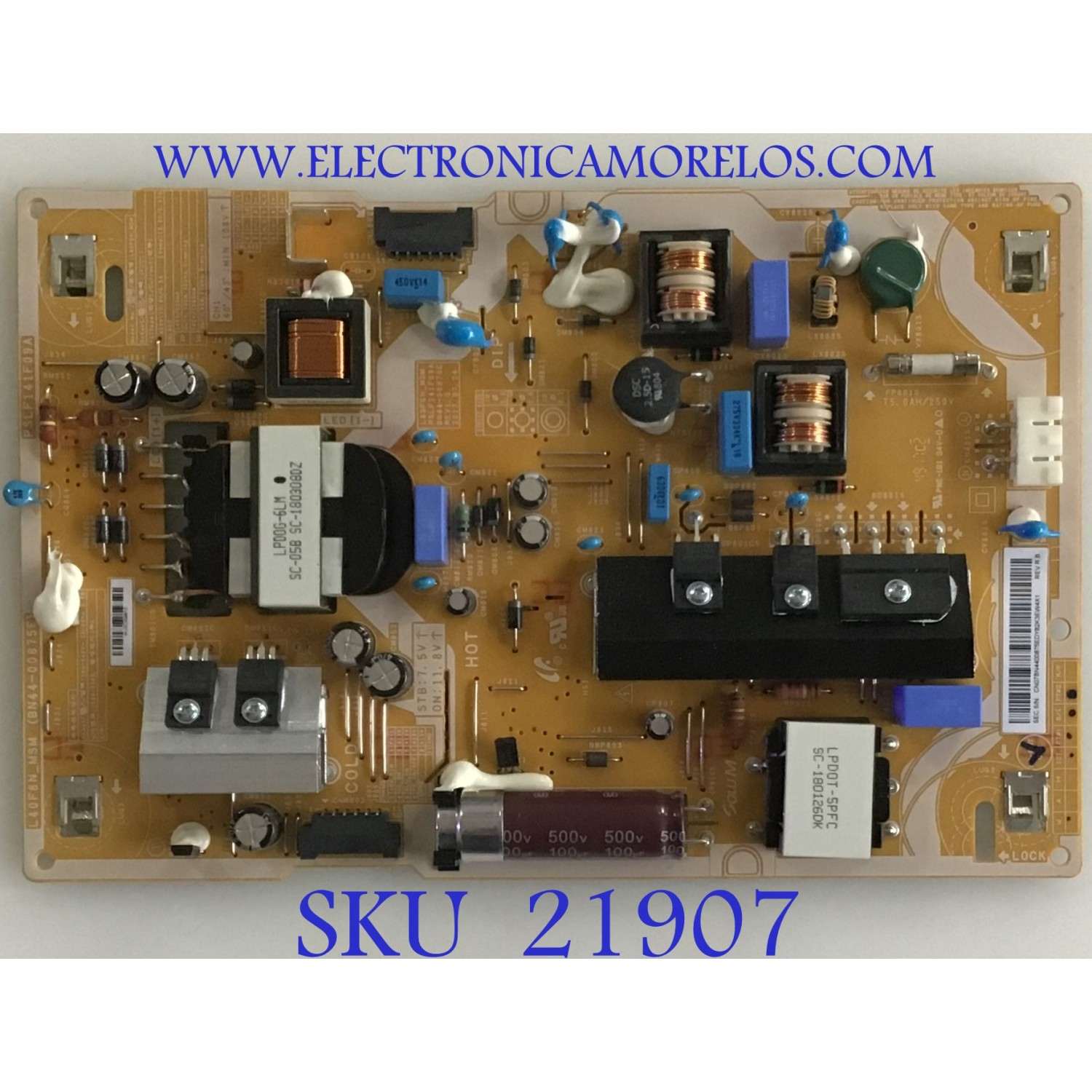 FUENTE DE PODER SAMSUNG / BN44-00875E / L40F6N_MSM / PSLF141F09A / BN4400875E / PANEL CY-KM043HGEV1H / MODELO UN43LS003AFXZA BA01
