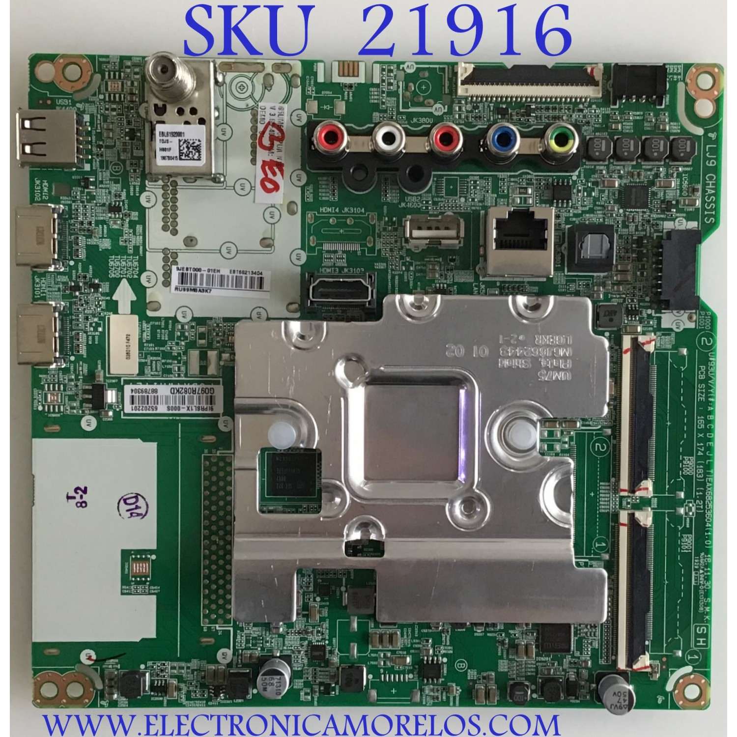 MAIN LG 4K UHD SMART TV / EBT66213404 / EAX68253604(1.0) / 65202201 / 88789304 / PANEL NC650DQG-ABGX5 / MODELO 65UM6900PUA.AUSGLKR