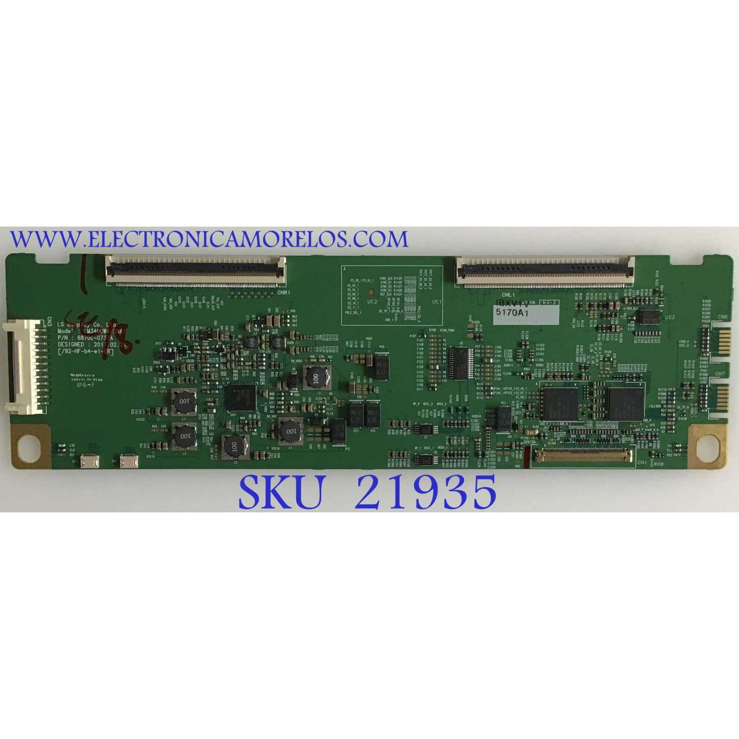T-CON DELL ALIENWARE / 6871L-5170A / 6870C-0737A / PANEL LM340UW4(SS)(A1) / MODELO AW3418DWB