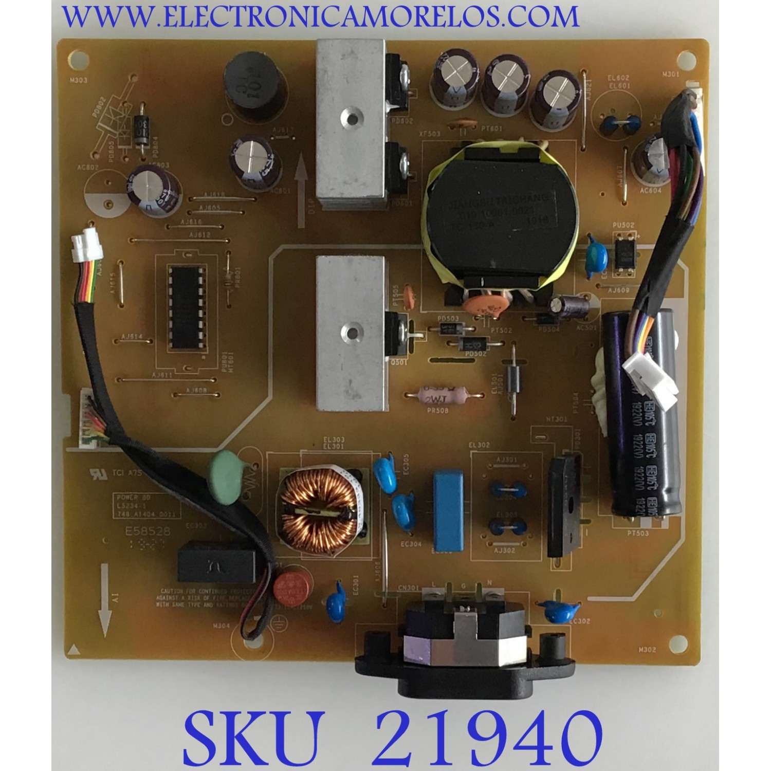 FUENTE DE PODER DELL / 748.A1404.0011 / L5234-1 / PANEL LSM238ML04-C01 / LM238WF4(SS)(A1) /  MODELO U2417H