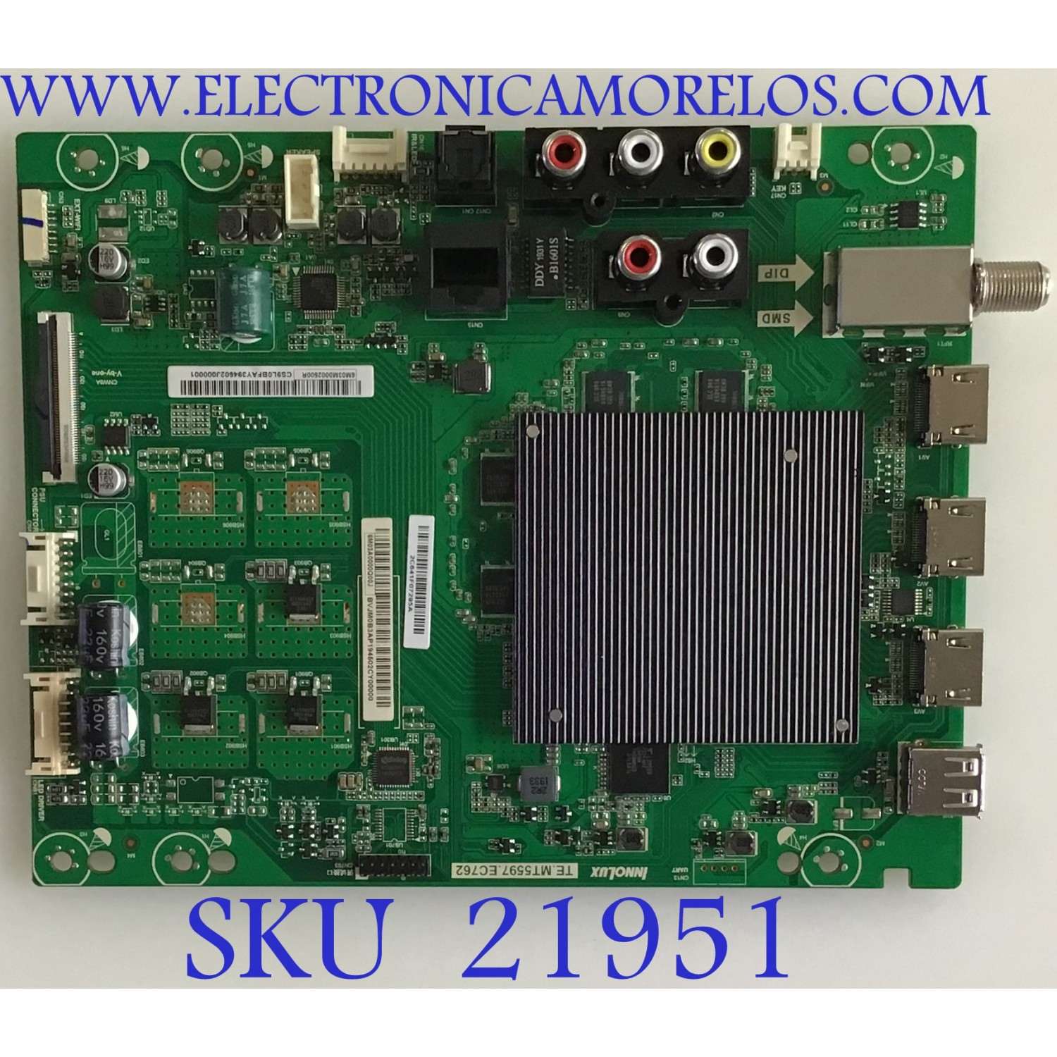 MAIN VIZIO / 6M03A0000Q00J / TE.MT5597.EC762 / 6M03M0002500R / PANEL V400DJ2-D03 REV.C1 / MODELO V405-G9 LINIYANV / V405-G9 LINIYANW