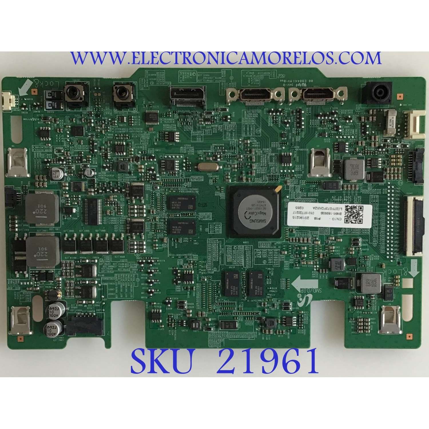 MAIN MONITOR SAMSUNG / BN91-18993B / BN41-02548A / PANEL CY-PK270CSLV1F / MODELO LC27FG73FXZA FB02