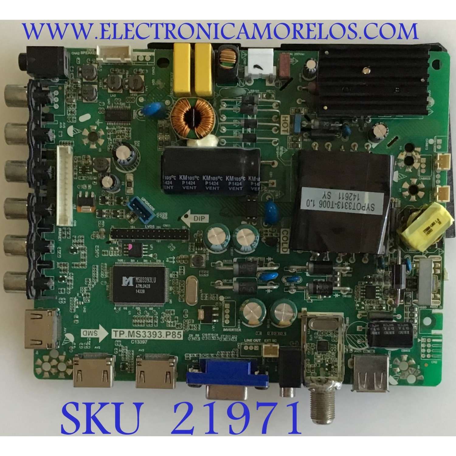 MAIN FUENTE (COMBO) MAKENA / B14090266 / TP.MS3393.P85 / PANEL V420DK1-QS1 / MODELO DE416T1NNAF-YA3