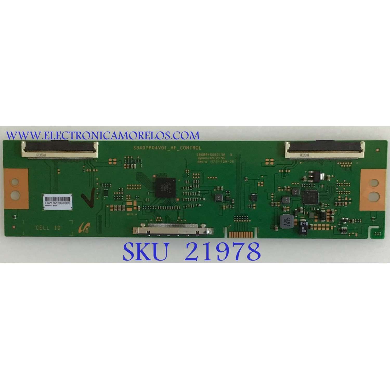 T-CON PARA MONITOR VIOTEK / LJ94-42197C / S340YP04V01_HF_CONTROL / 42197C / PANEL LSM340YP03-M04 / MODELO GNV34DB