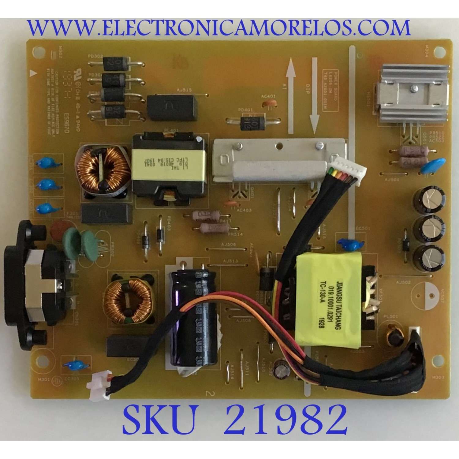FUENTE DE PODER DELL / 748.A2601.001M / L6256-1M / PANEL LM250WQ3(SS)(A1) / MODELO U2518DT