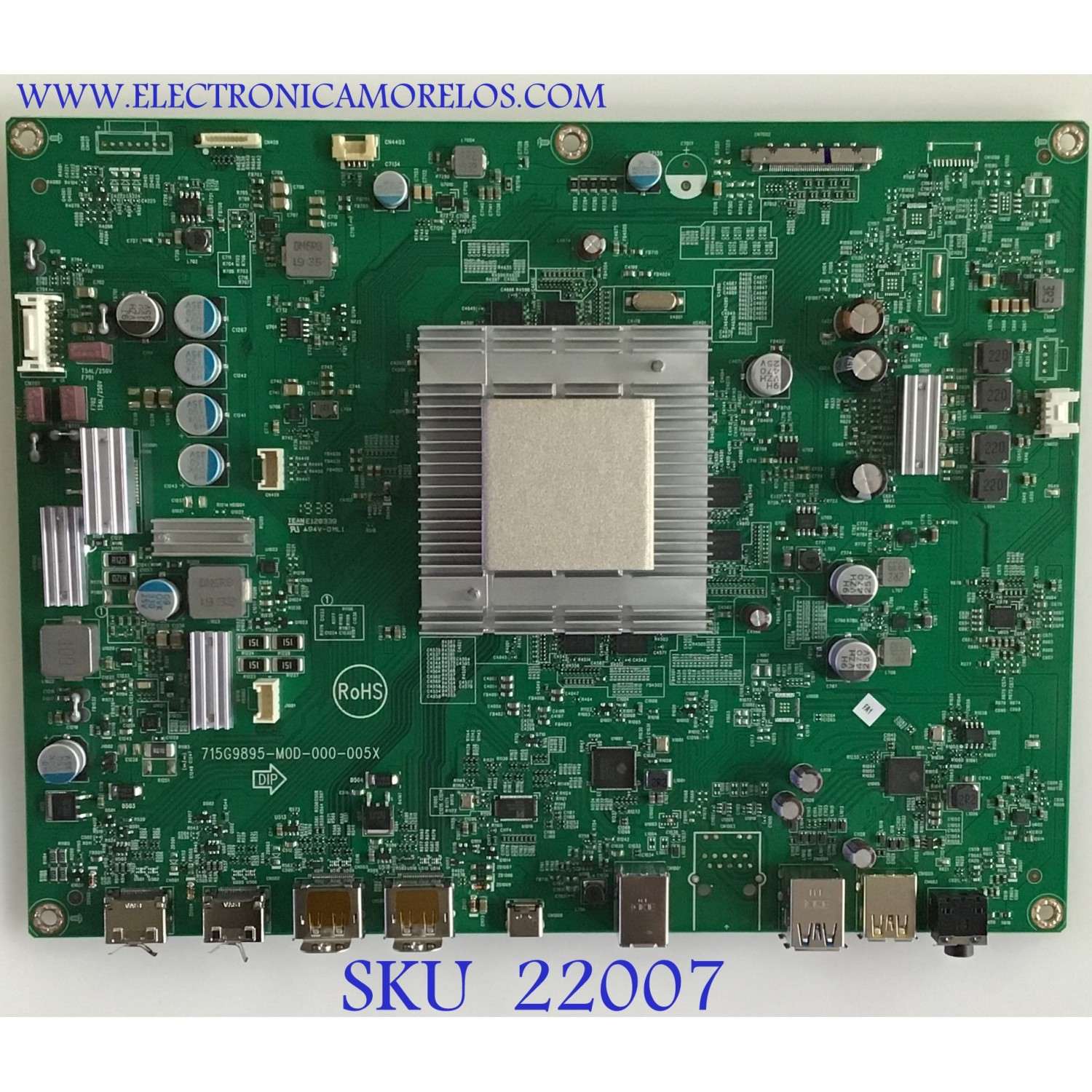 MAIN MONITOR AOC / GQJCB0A400 / 715G9895-M0D-000-005X / (Q)GQJCB0A4001020Q / PANEL TPM490YP02 REV.301B-A / MODELO AG493UCX