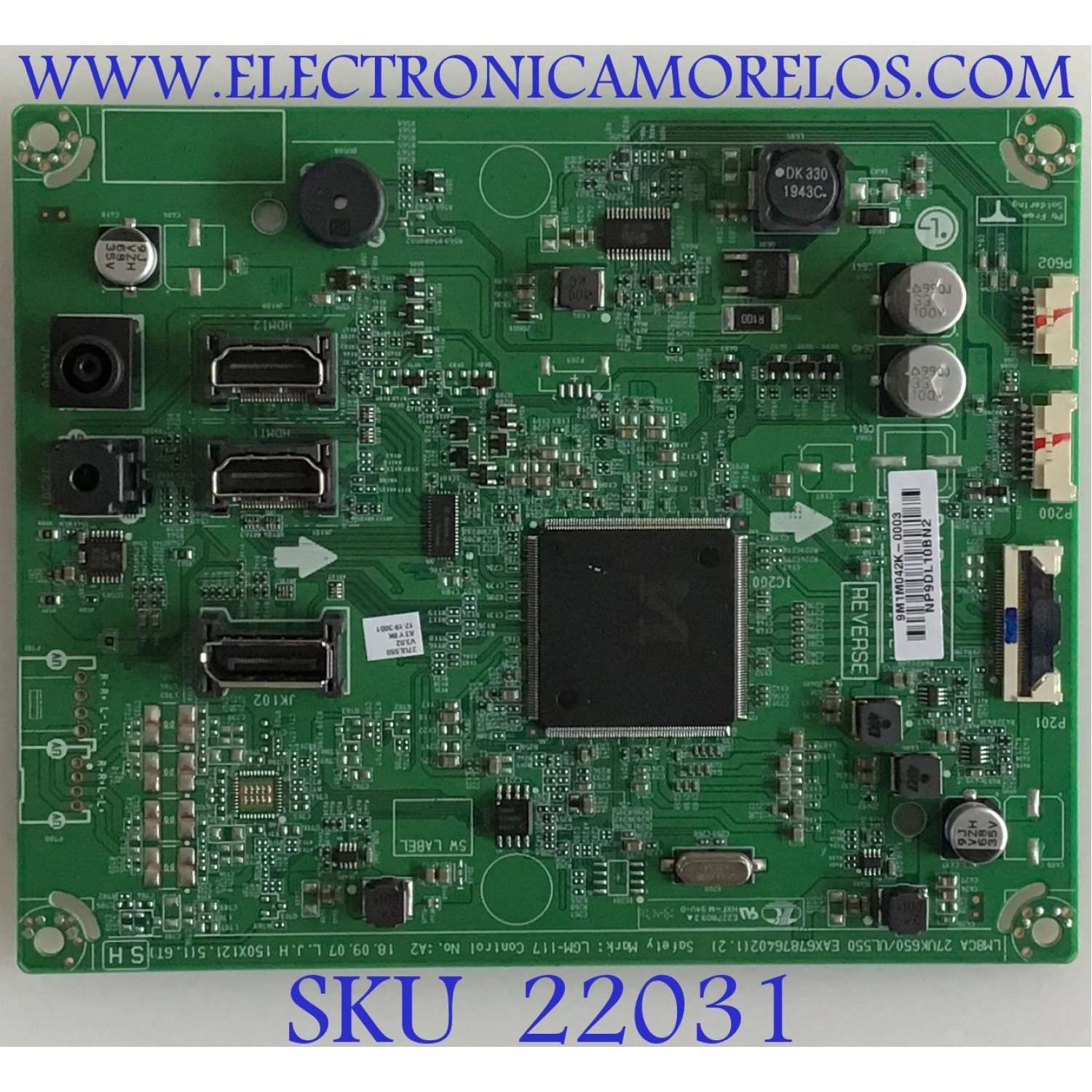 MAIN MONITOR LG / EAX67876402 / EAX67876402(1.2) / NP9DL10BN2 / PANEL MV270QUM-N30 B5 / MV270QUM-N20 B5 / MODELOS 27UL500-WC.AUSENPN / 27UL600-WC.AUSDNPN