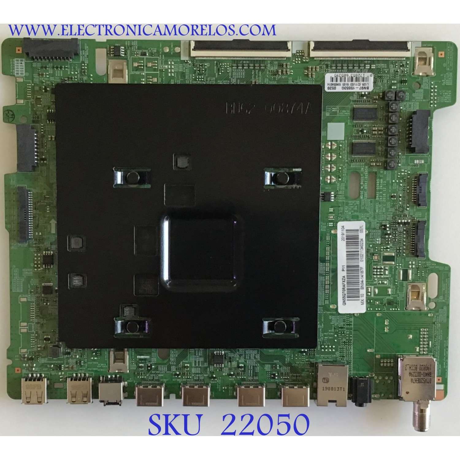 MAIN SAMSUNG SMART TV 4K ULTRA HD / BN94-14187F / BN41-02695A / BN97-15553G / PANEL CY-TR055FLAV3H / MODELO QN55Q70RAFXZA AA02