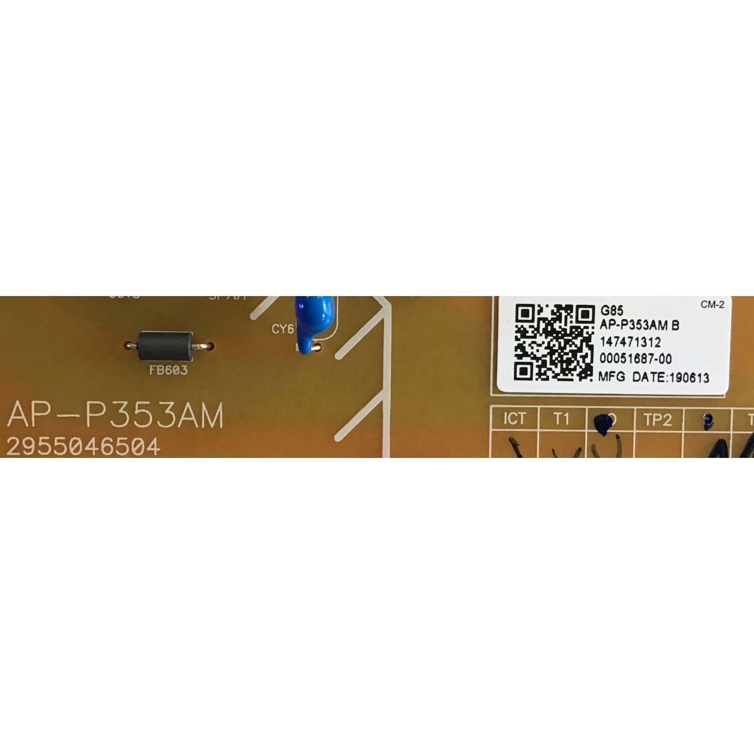 SUB FUENTE DE PODER PARA TV SONY BRAVIA / NUMERO DE PARTE 147471312 / AP-P353AM / 2955046504 / AP-P353AM / A 1-474-713-12 / AP-P353AM B / PANEL YD9S075DTU01 / MODELOS XBR-75X950G / XBR75X950G / XBR-75X900F / XBR75X900F - Imagen 2