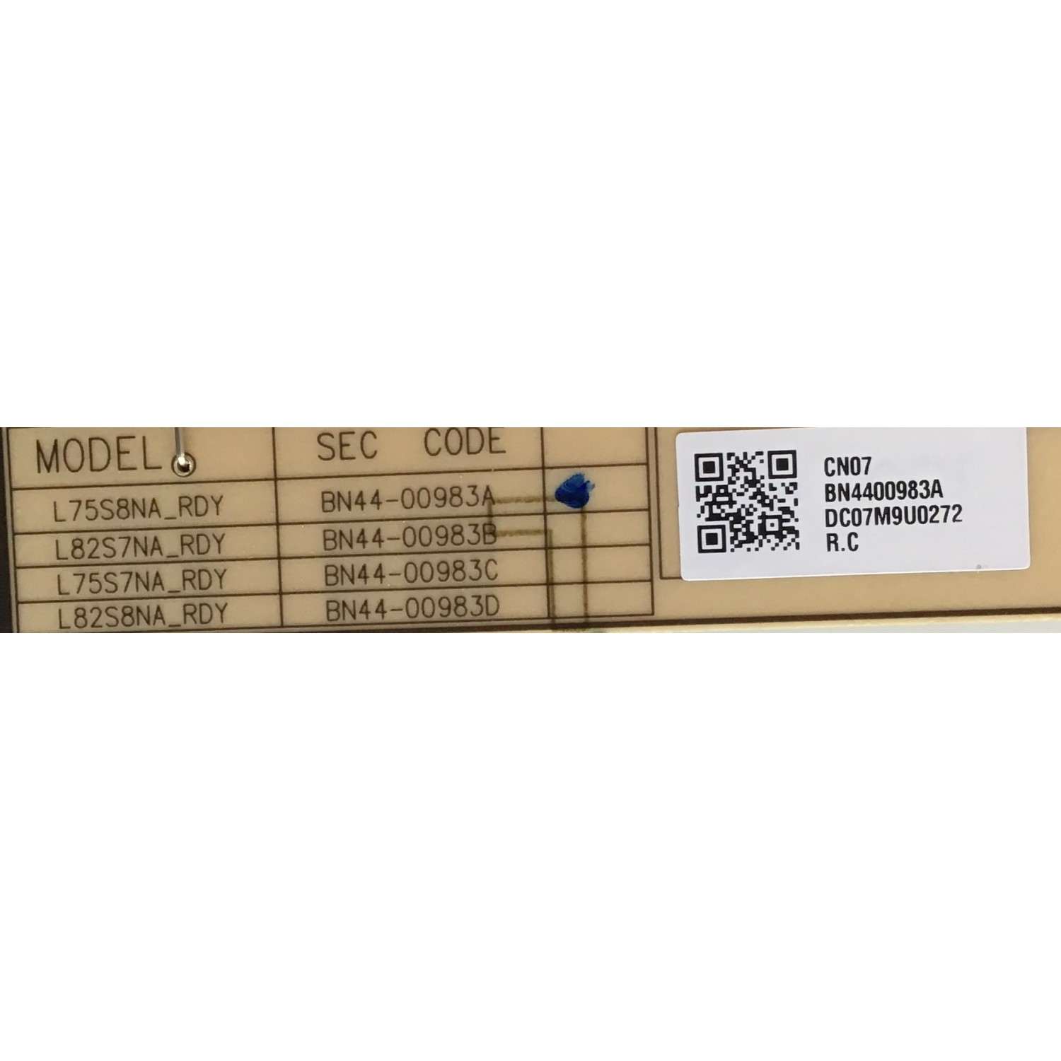 FUENTE DE PODER PARA TV SAMSUNG QLED / NUMERO DE PARTE BN4400983A / L75S8NA_RDY / BN44-00983A / PANEL CY-TR075FLAV2H / CY-TR075FLLV2H / MODELOS QN75Q80 / QN75Q80RAFXZA AA01 / QN75Q80 / QN75Q80RAFXZA FA02 - Imagen 2