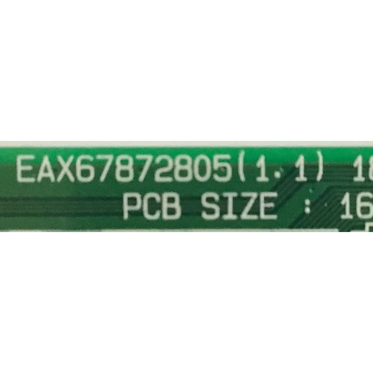 MAIN ORIGINAL PARA TV LG / NUMERO DE PARTE EBT65199101 / EAX67872805 / EAX67872805(1.1) / 65199101 / PANEL NC490DGG AAGX3 / DISPLAY LC490DGJ (SL)(A1) / MODELO 49UK6300PUE / 49UK6300PUE.BUSWLOR - Imagen 3