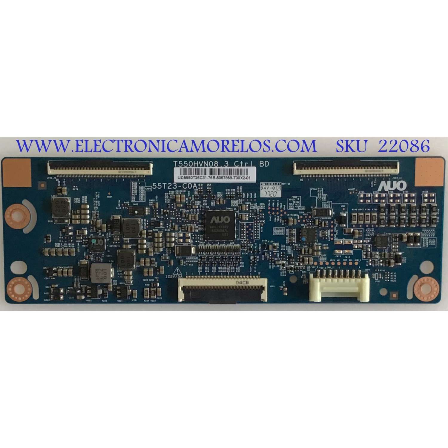 T-CON ORIGINAL PARA TV SAMSUNG / NUMERO DE PARET 55.50T26.C31 / 55T23-C0A / 5550T26C31 / T550HVN08.3 / PANEL CY-JM050BGABIV / DISPLAY T500HVN09.2 / MODELO UN50M5300AFXZA