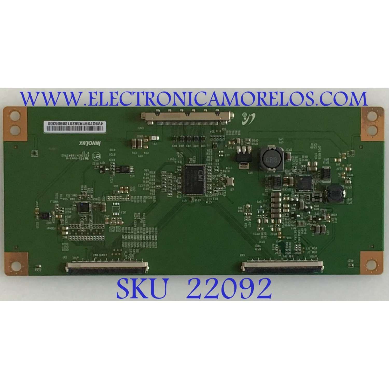T-CON LG / 3620126906300 / E222034  / 16042902 / 4V9Q759TR3620126906300 / PANEL NC500DUN-VXBP3 / MODELO 50LH5730-AUA.BUSJLOR