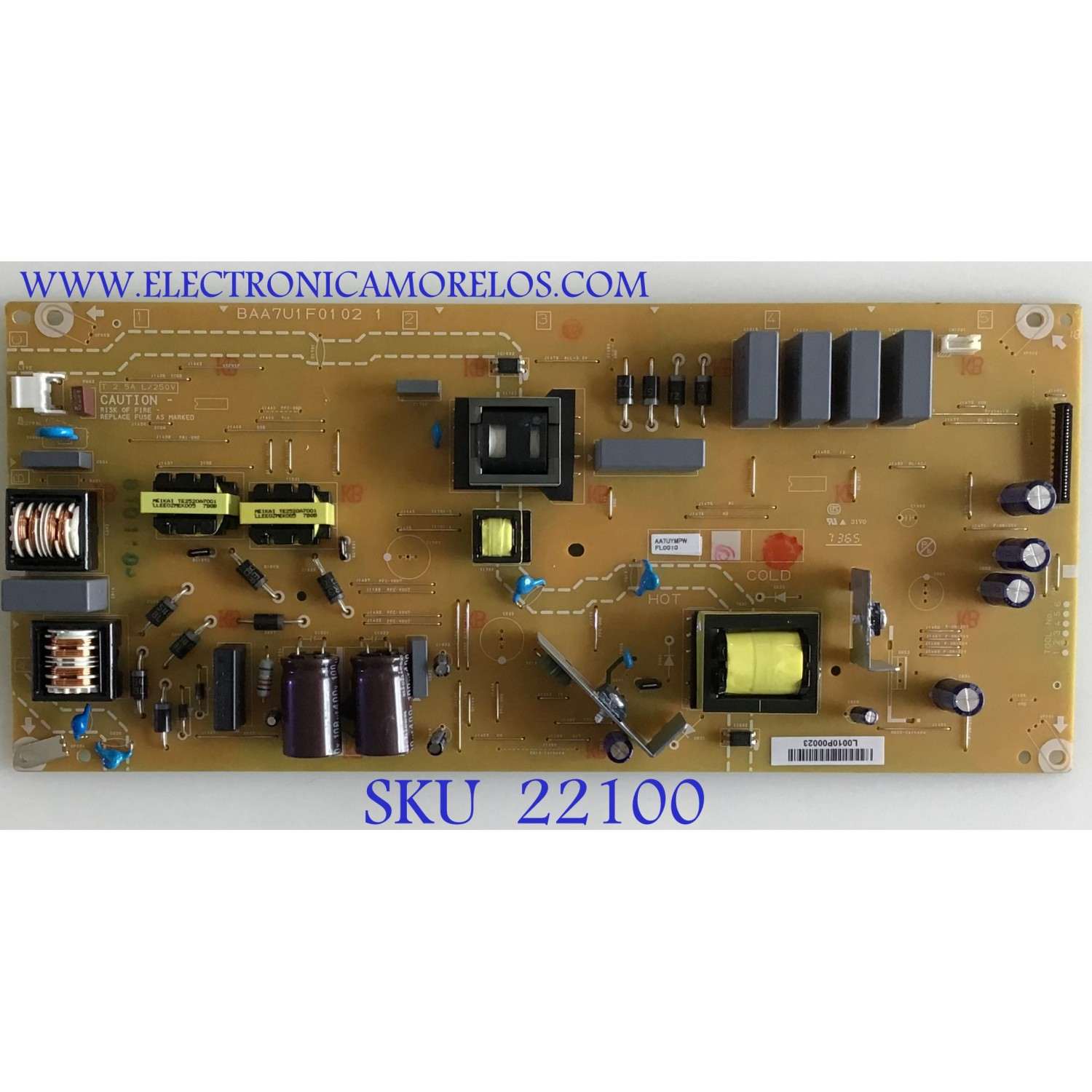 FUENTE DE PODER PHILIPS / AA7UYMPW / BAA7U1F0102 1 / BAA7U1F01021 / MODELO 50PFL5922/F8