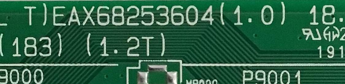 MAIN LG / EBU65202210 / EAX68253604(1.0) / PANEL NC490GG-ABGP1 / MODELO 49UM6900PUA.BUSGLJM - Imagen 3