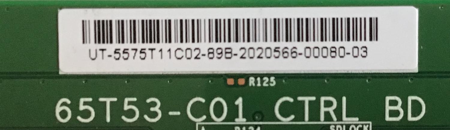 T-CON PARA TV TCL / NUMERO DE PARTE 5575T11C02 / 65T53-C01 / 55.75T11.C02 / 65T53-C01 CTRL BD / 65T53 C01 / PANEL LVU750NDBL AD9W00 / DISPLAY T750QVR04.0 / MODELOS 75S423 / 75S425 / 75S425LBAA / WR75UX4200 - Imagen 2