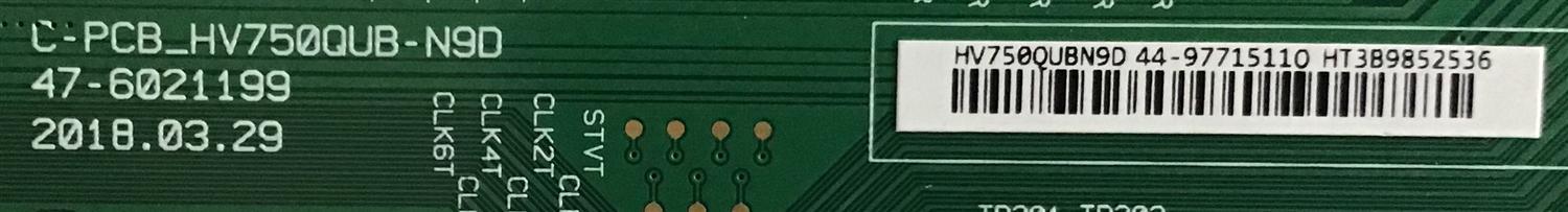 T-CON PARA TV LG / NUMERO DE PARTE 44-9771511O / 47-6021199 / HV750QUBN9D / 44-97715110 / C-PCB_HV750QUB-N9D / DISPLAY HV750QUB-N9D / MODELOS 75UM6970PUB / 75UM6970PUB.BUSGLJR / 75UM6970PUB.BUSGLOR / 75UN8570PUC / 75UN8570PUC.BUSWLKR - Imagen 2