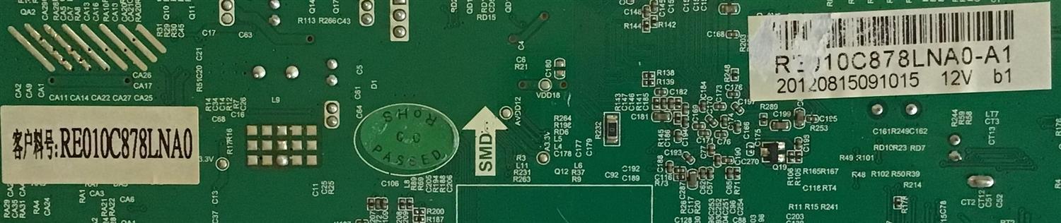 MAIN RCA / RE010C878LNA0-A1 / T.RSC8.78 / E12090262 / RE010C878LNA0 / PANEL'S ST3151A05-1 / LK315T3HB94 / MODELO LED32B30RQ - Imagen 2