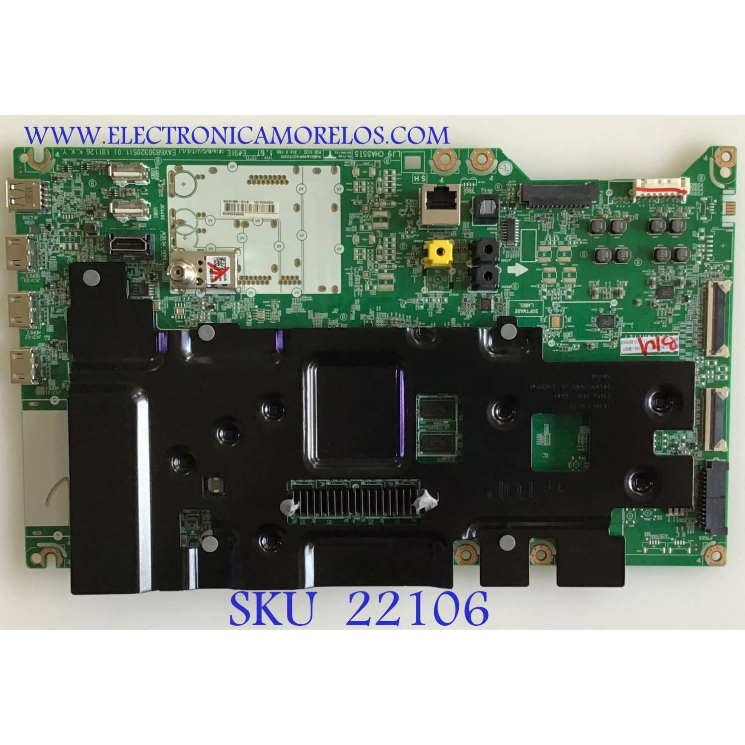 MAIN LG SMART TV PROCESADOR INTELIGENTE Α9 GEN2 / EBT65856905 / EAX68303205(1.0) / PANEL AC550AQL-FMA1 / MODELOS OLED55C9PUA DUSQLJR / OLED55C9PUA BUSYLJR