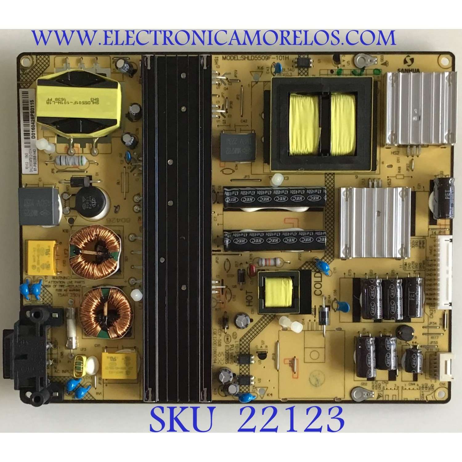 FUENTE DE PODER PIONEER / 81-PBE055-H43 / SHLD5509F-101H / SHLD5509FB12-101H / PANEL LVU500SUDX / MODELO 50S06UHD