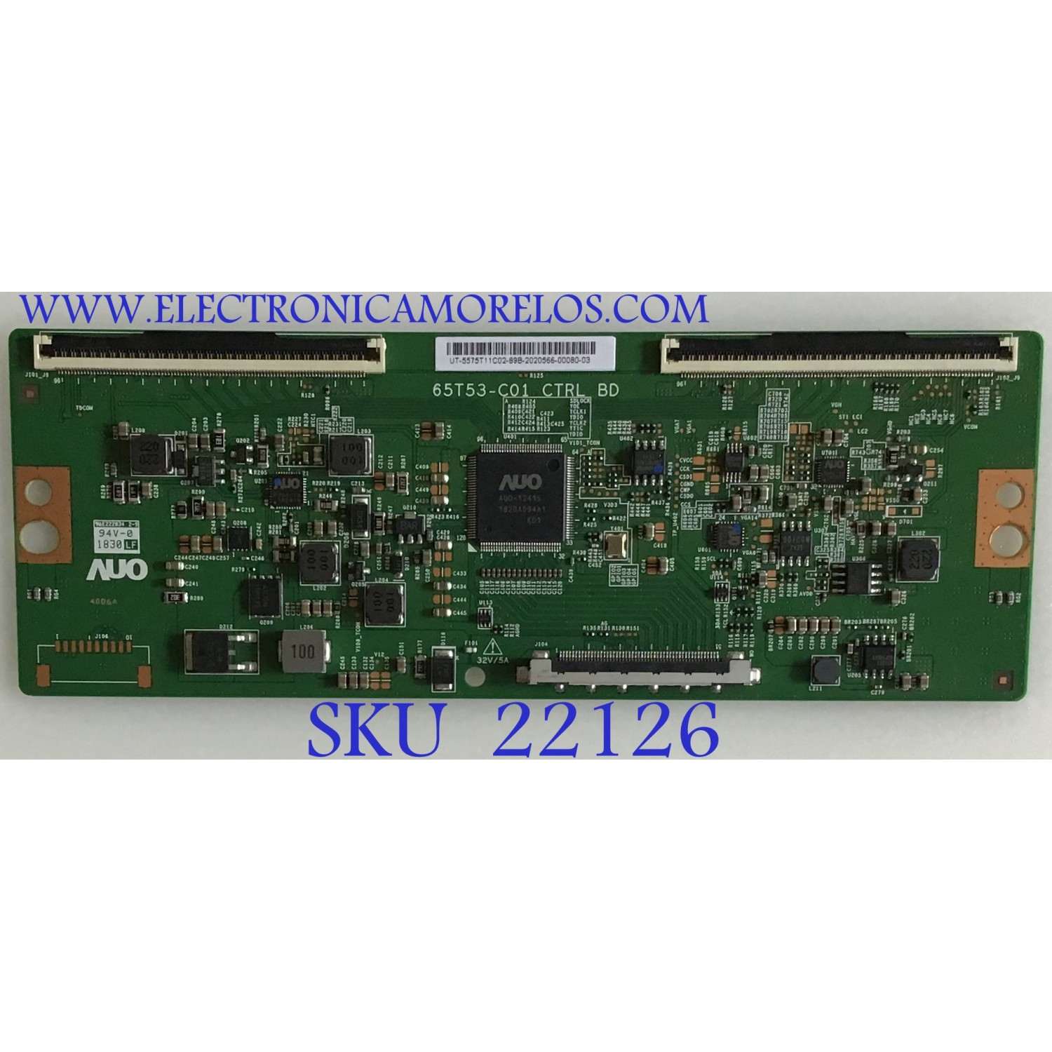 T-CON PARA TV TCL / NUMERO DE PARTE 5575T11C02 / 65T53-C01 / 55.75T11.C02 / 65T53-C01 CTRL BD / 65T53 C01 / PANEL LVU750NDBL AD9W00 / DISPLAY T750QVR04.0 / MODELOS 75S423 / 75S425 / 75S425LBAA / WR75UX4200