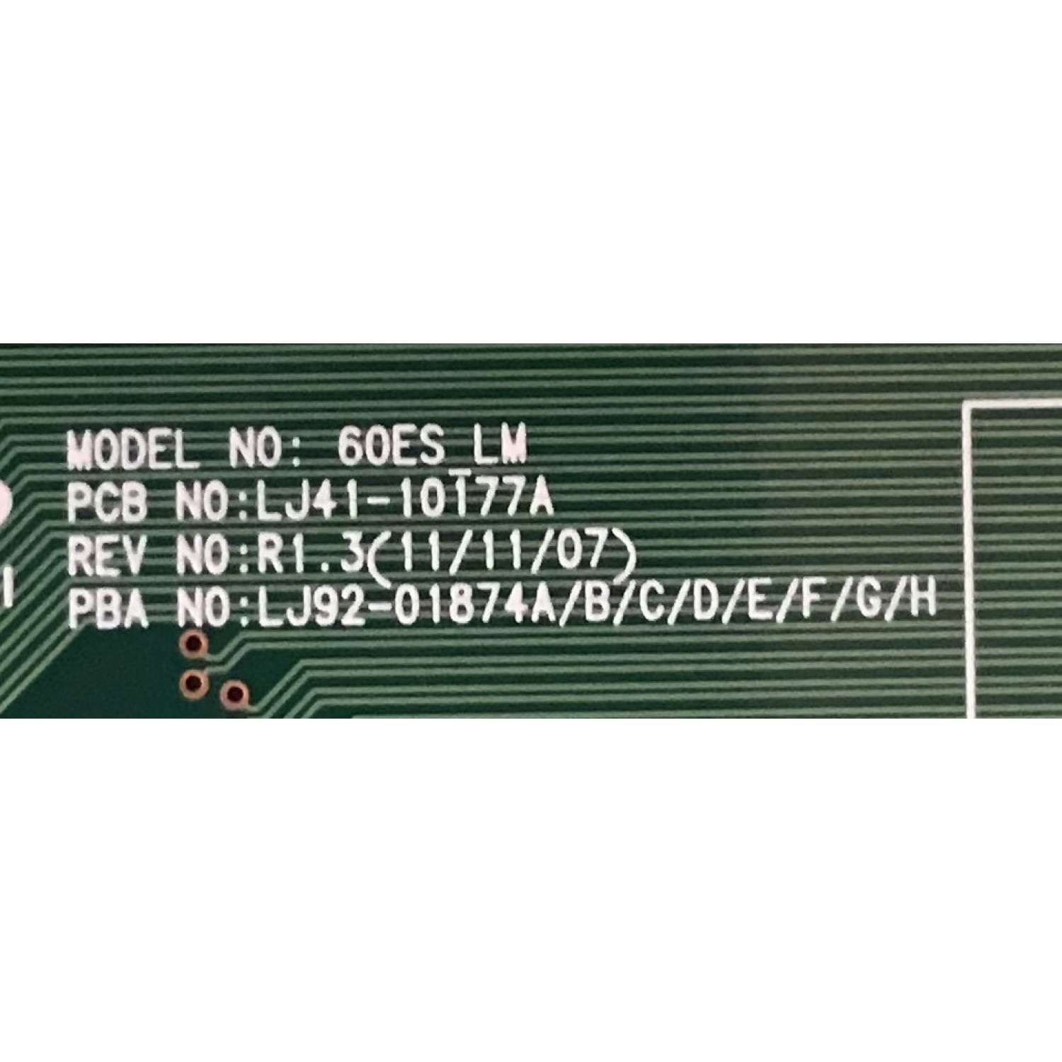 MAIN LOGICA SAMSUNG / BN96-22017A / LJ41-10177A / LJ92-01874A / 874A / PANEL S60FH-YD01 / MODELOS PN60E6500EFXZA TW02 / PN60E7000FFXZA / PN60E530A3FXZA TS02 / PN60E8000GFXZA - Imagen 3