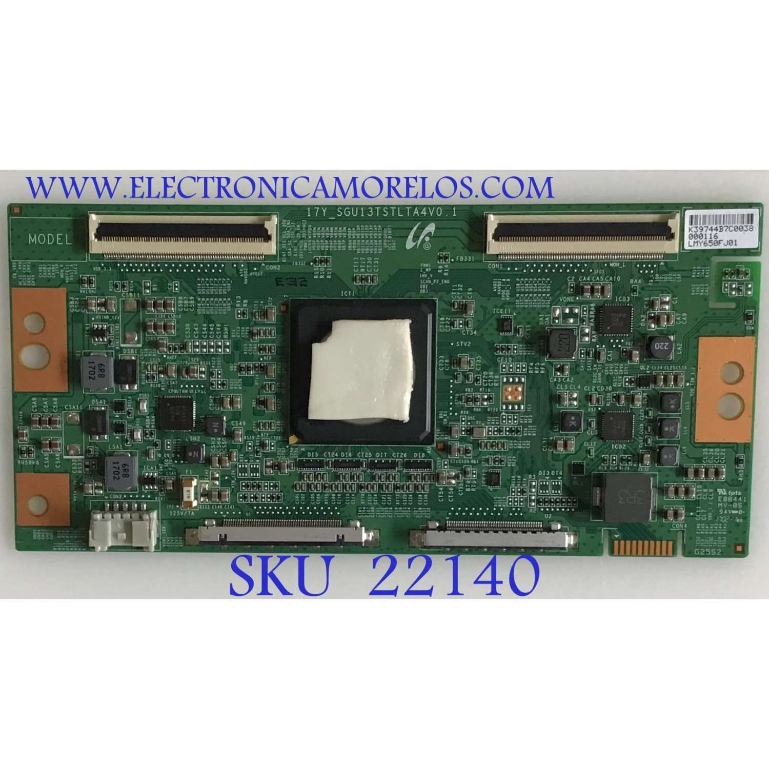 T-CON SONY / LJ94-39744B / 17Y_SGU13TSTLTA4V0.1 / 39744B / PANEL YD7S650DND01B / MODELOS XBR-65X900E / XBR-65X905E / XBR-65X907E