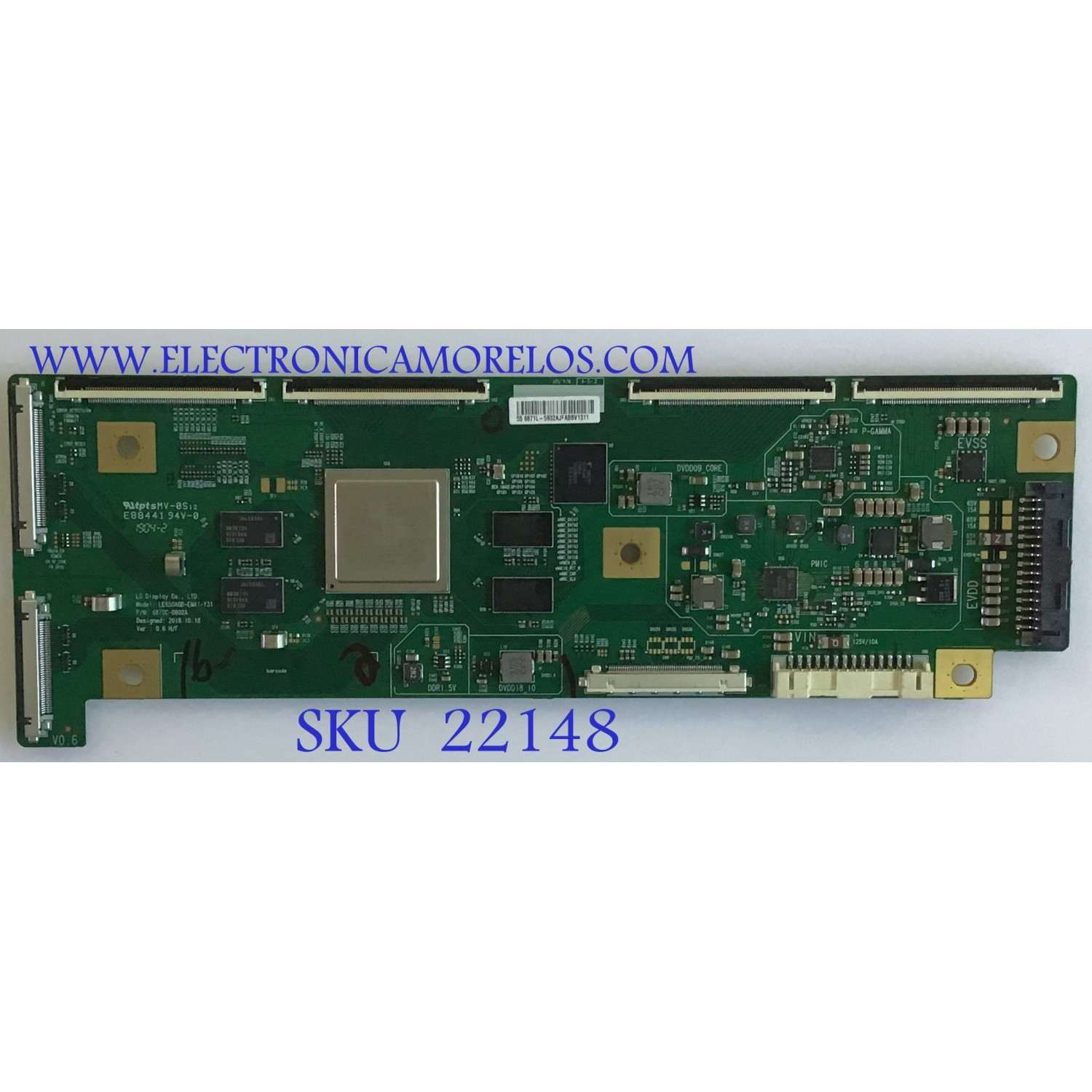 T-CON LG / 55.55T17.C07 / T550QVN02.0 CTRL / 55T17-C0A / 5555T17C07 / PANEL T550-W2B-DLED / MODELO TC-55CX420U