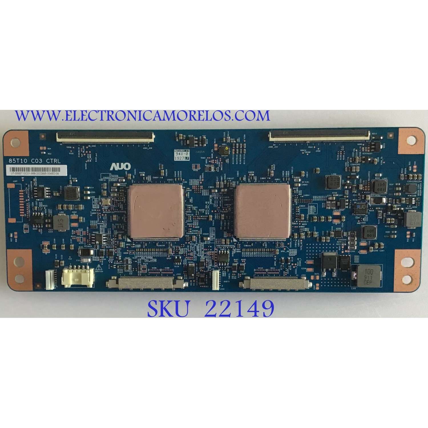 T-CON PARA TV SONY / NUMERO DE PARTE 1-001-193-11 / 85T10 C03 CTRL / 55.85T10.C01 / 5585T10C01 / DISPLAY 5585T10S07 / PANEL YD9S085DTU01 / MODELOS XBR-85X950G / XBR-85X950H / XBR85X950G / XBR-85X950H