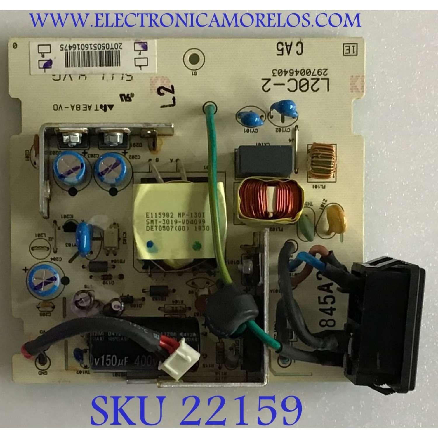 FUENTE DE PODER VIEWSONIC / 2970046403 / L20C-2 / 20T050516016475