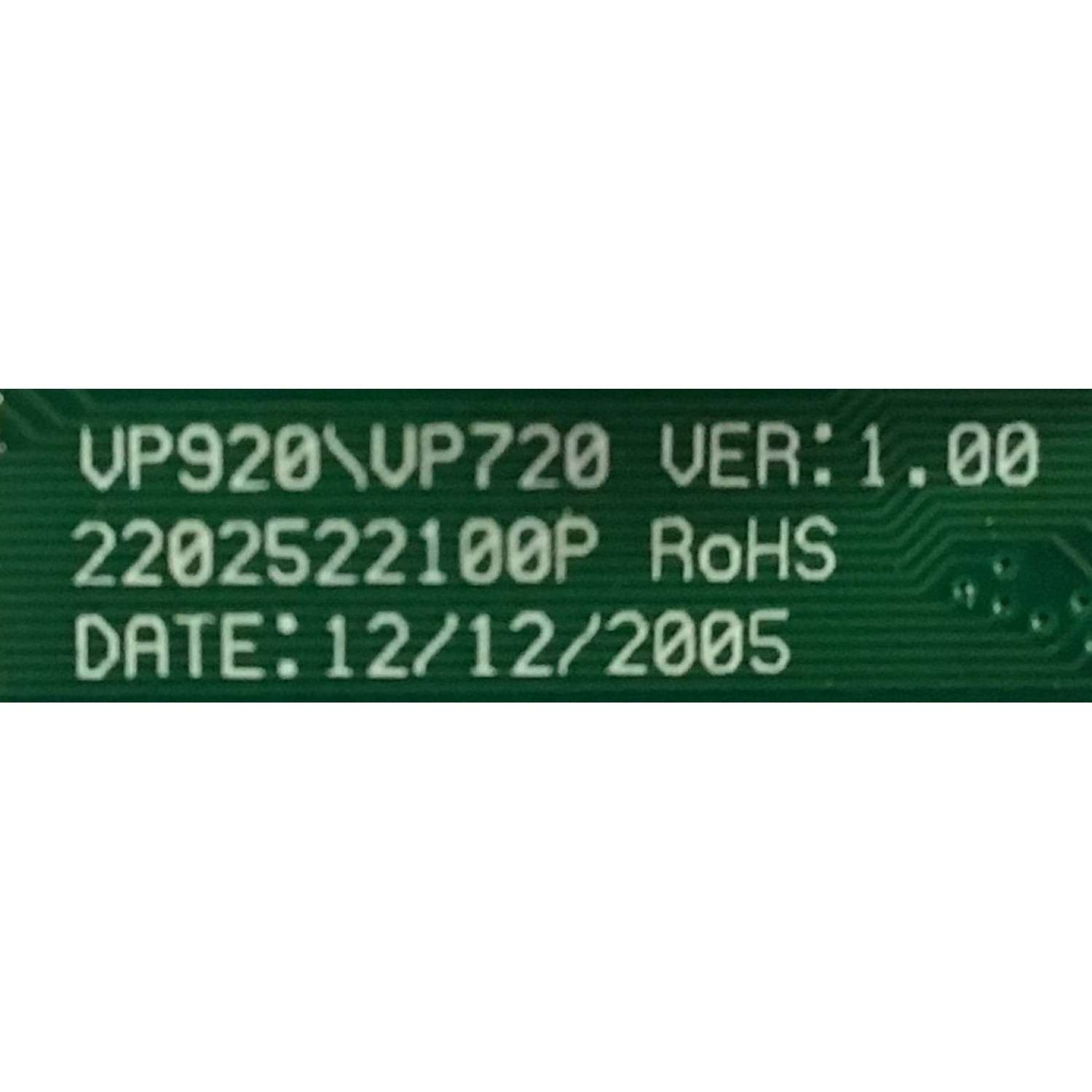 MAIN VIEWSONIC / 6201-7998907101 / 2202522100P / VP920 / VP720 / T0000-K63422-4700-02650 / MODELO VP920B - Imagen 2