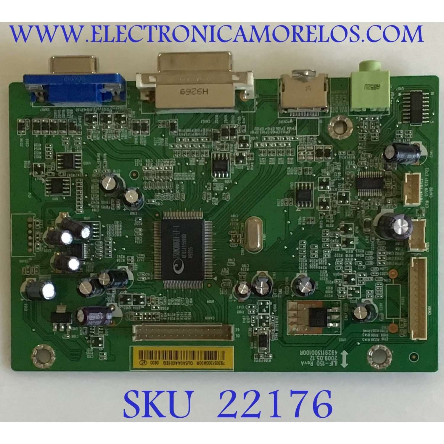 MAIN PARA MONITOR HP / 793051300A00R / 492911300100R / ILIF-150 REVA / PANEL LM250WF1 (TL)(A1) / MODELO 2509M