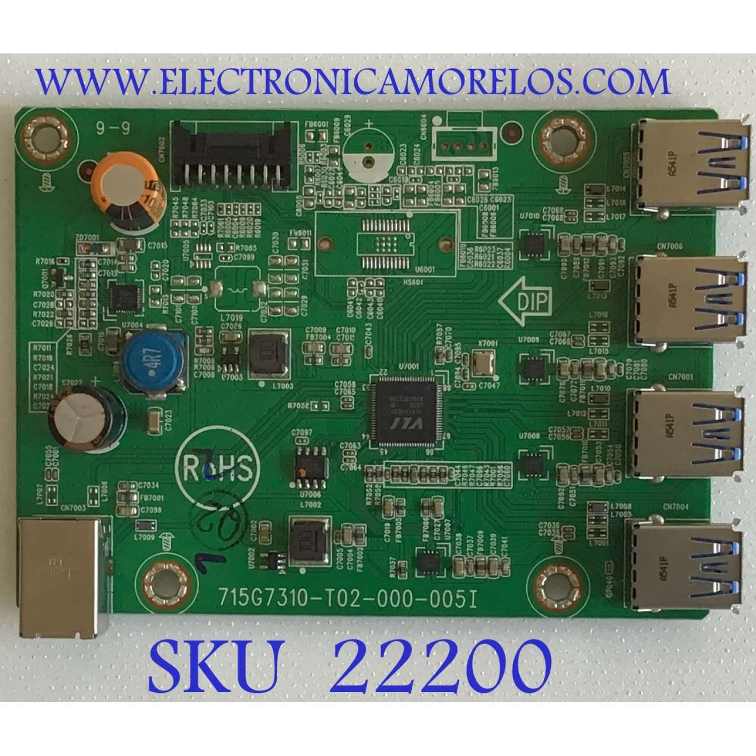 MODULO USB PARA MONITOR LENOVO / GQEUS0LL033 / 715G7310-T02-000-005I / (Q)EQG3/GQEUS0LL033000Q / PANEL LTM238HL02 / MODELO T2424PA