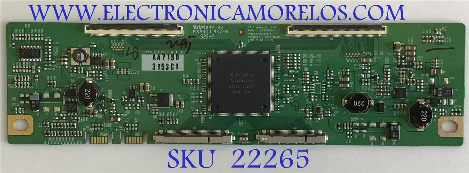 T-CON PARA MONITOR HP / 6871L-3153C / 6870C-0441A / 3153C / PANEL LM300WQ6 (SL)(A1) / MODELO Z30I IPS