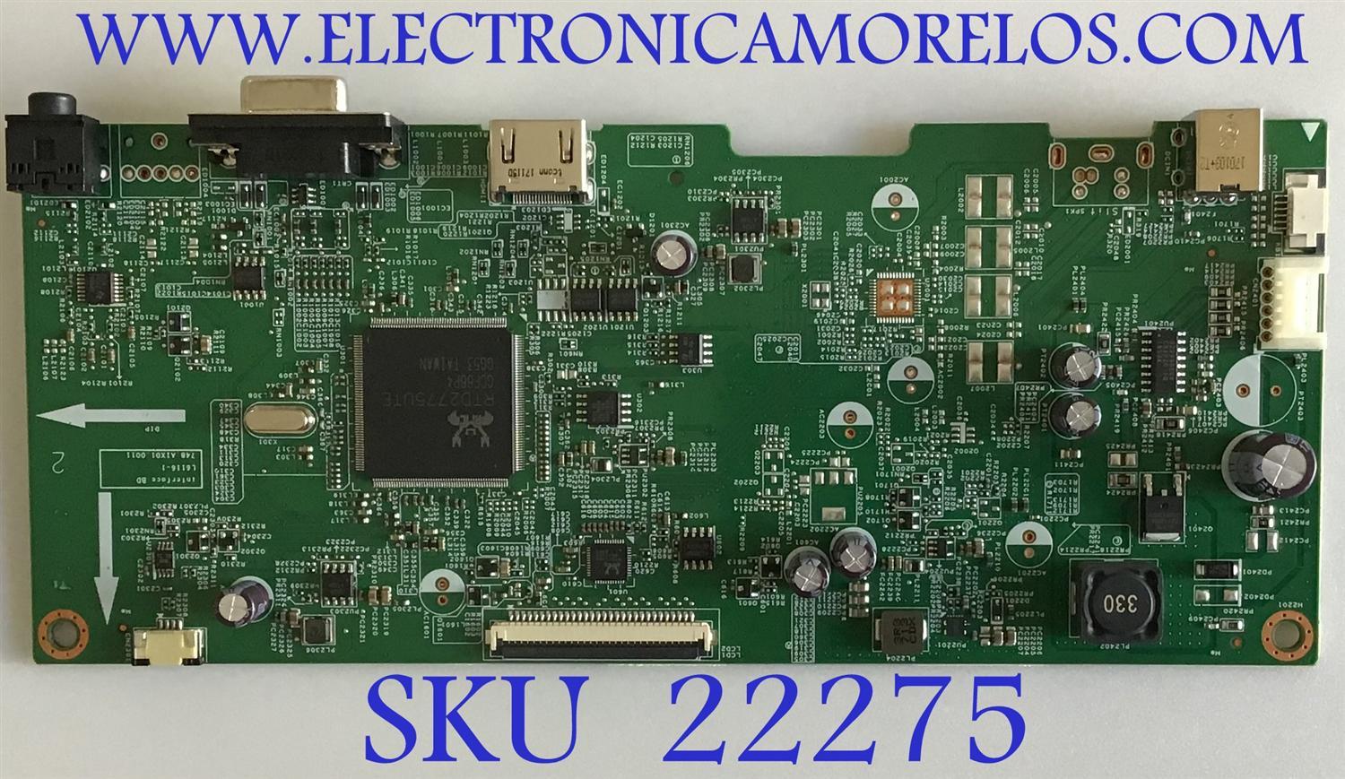 MAIN PARA  MONITOR DELL / L6116-1 / 748.A1X01.0011 / PANEL LM238WF4 (SS)(B1) / MODELO S2418HN
