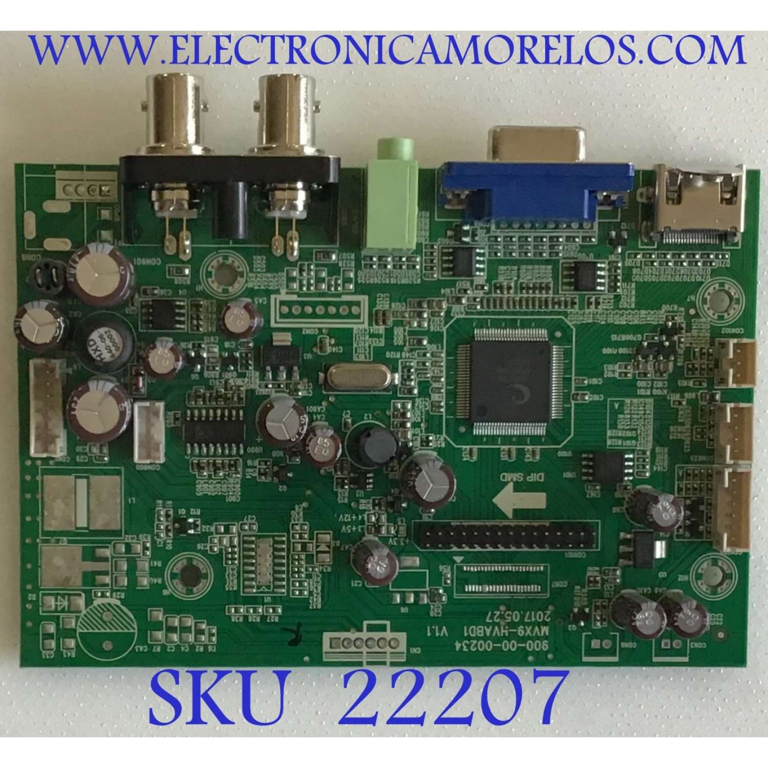 MAIN PARA MONITOR W BOX / 900-00-00234 / MVX9-4VABD1 V1.1 / PANEL MV270FHM-N20 / MODELO 0E-27LED