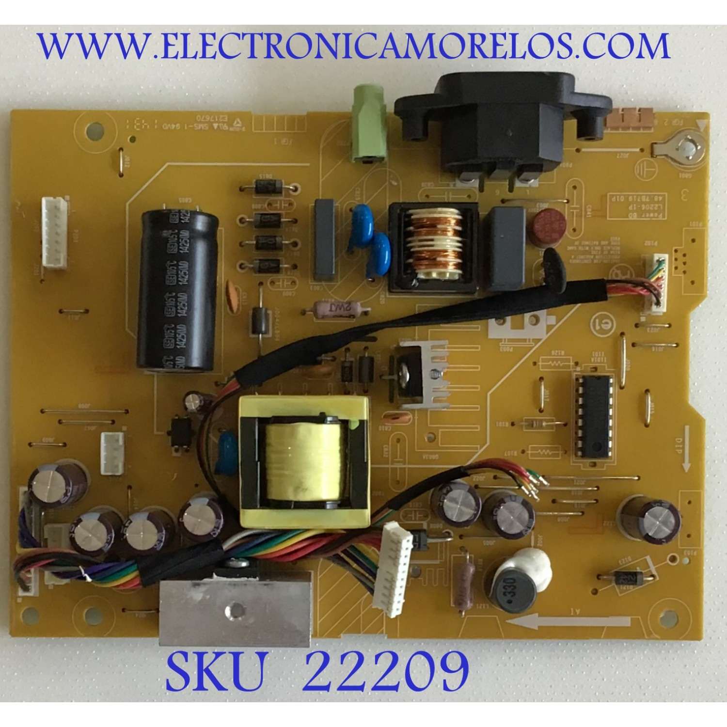 FUENTE PARA MONITOR VIEWSONIC / L2206-1P / 66.7T1Z1.017 / 48.7T104.01M / L2102-1M / 24318962 / PANEL M215HGE-L2 REV.C2 / MODELO VG2239M-LED
