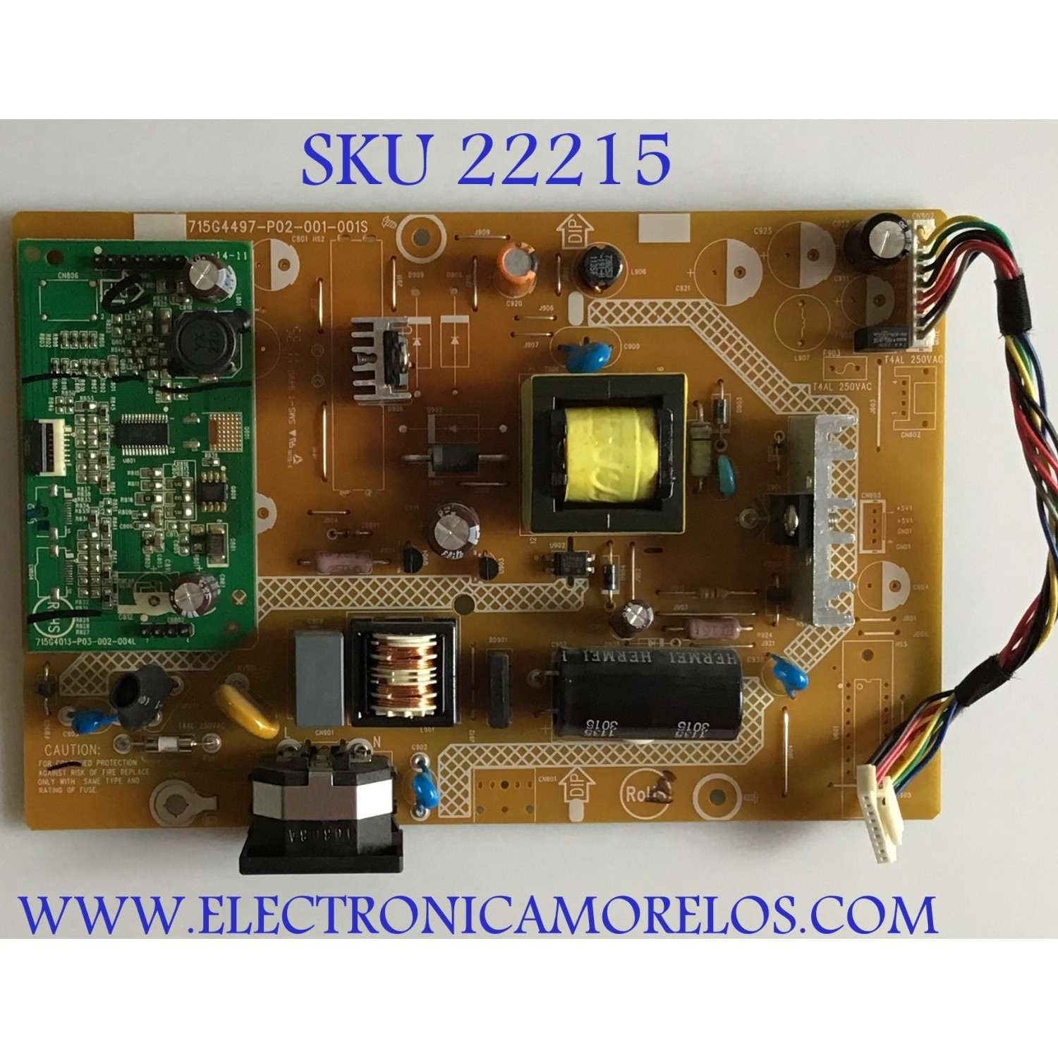 FUENTE DE PODER PARA MONITOR / A1503QX5 / 715G4497-P02-001-001S / (T)A1503QX5