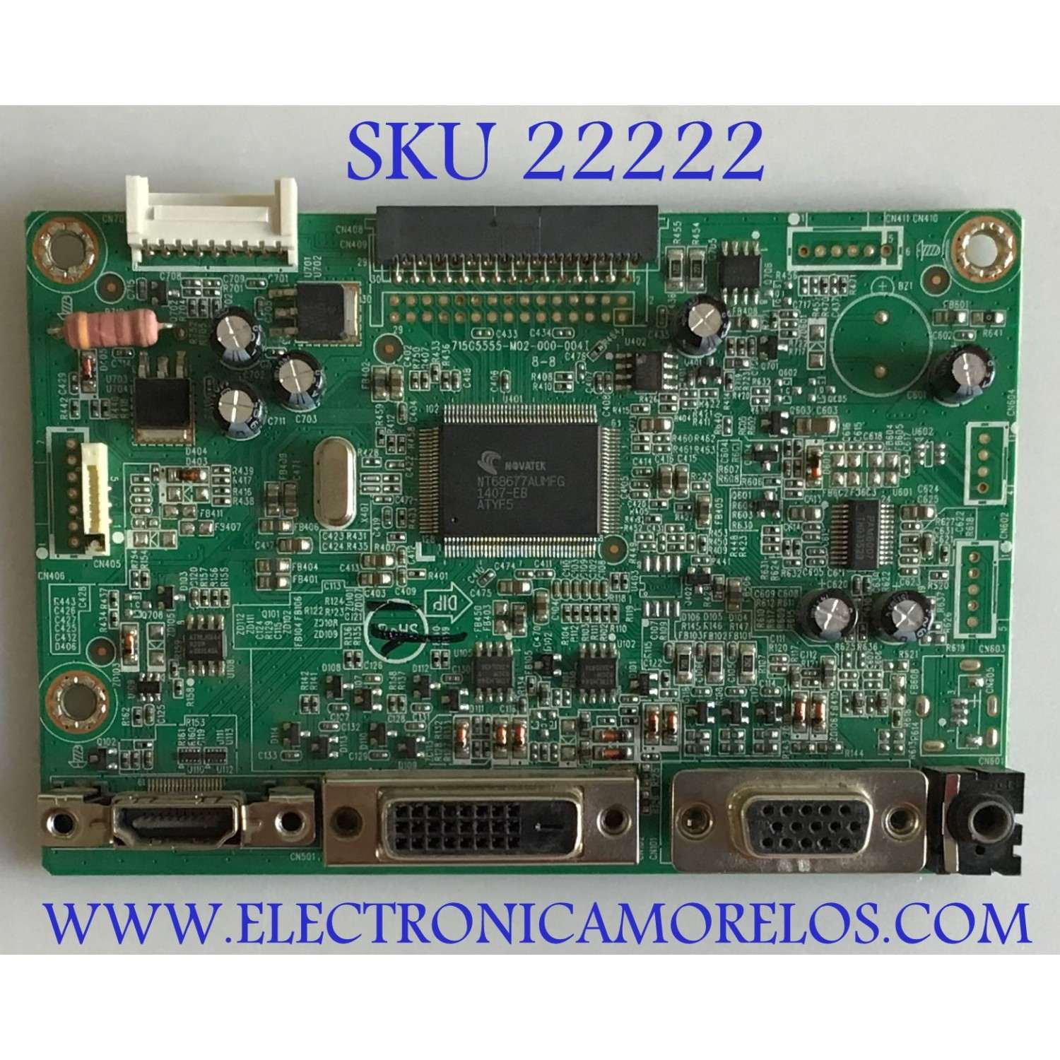 MAIN PARA MONITOR ASUS / FDCB0LL020 / 715G5555-M02-000-004I / FDCB0LL020000 / PANEL LM230WF3(S2)(G2) / MODELO 23"