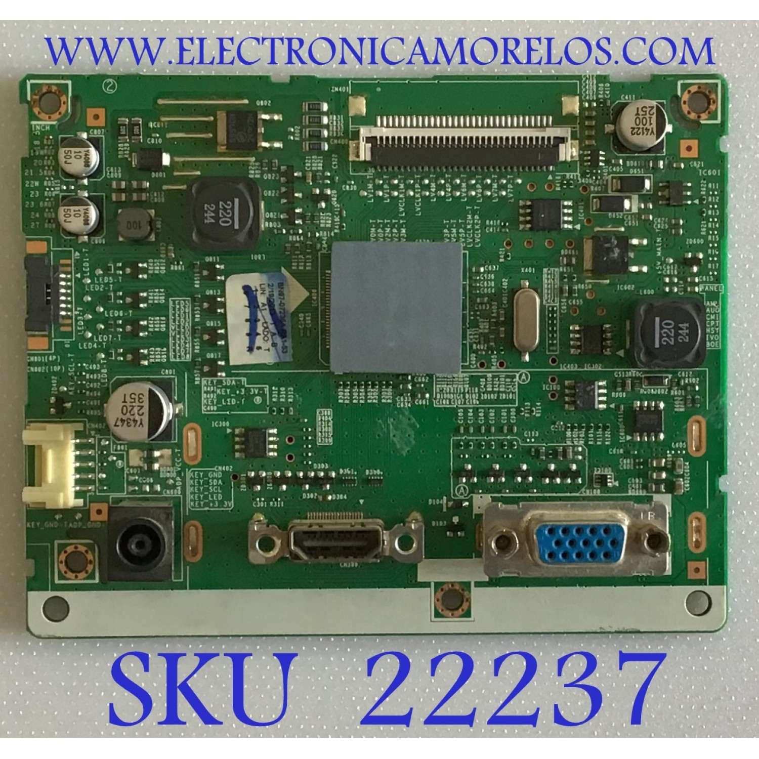 MAIN PARA MONITOR SAMSUNG / BN96-27205A / BN41-01780C / BN97-07236A / PANEL M270HW01 / MODELO LS27B350HS/ZA AY02