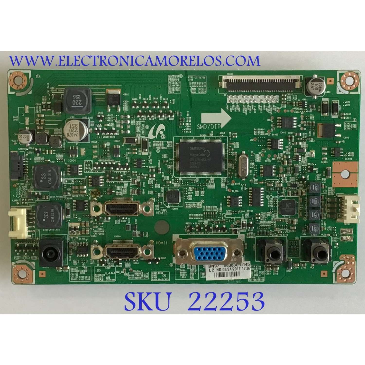 MAIN PARA MONITOR SAMSUNG / BN94-05520E / BN41-01767A /  BN97-06383C / PANEL LTM230HT10 / MODELO LS23B550VSY/ZA