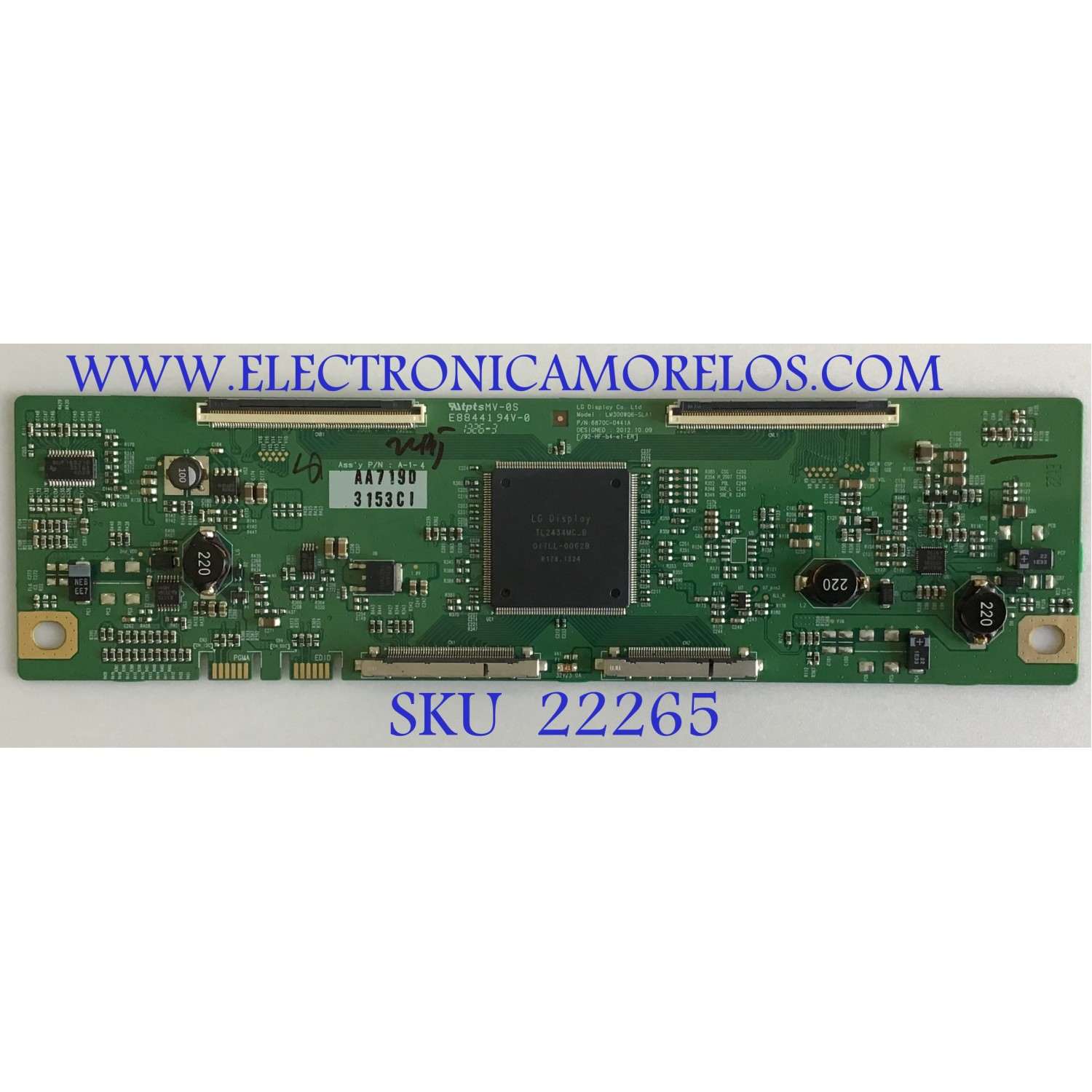T-CON PARA MONITOR HP / 6871L-3153C / 6870C-0441A / 3153C / PANEL LM300WQ6 (SL)(A1) / MODELO Z30I IPS