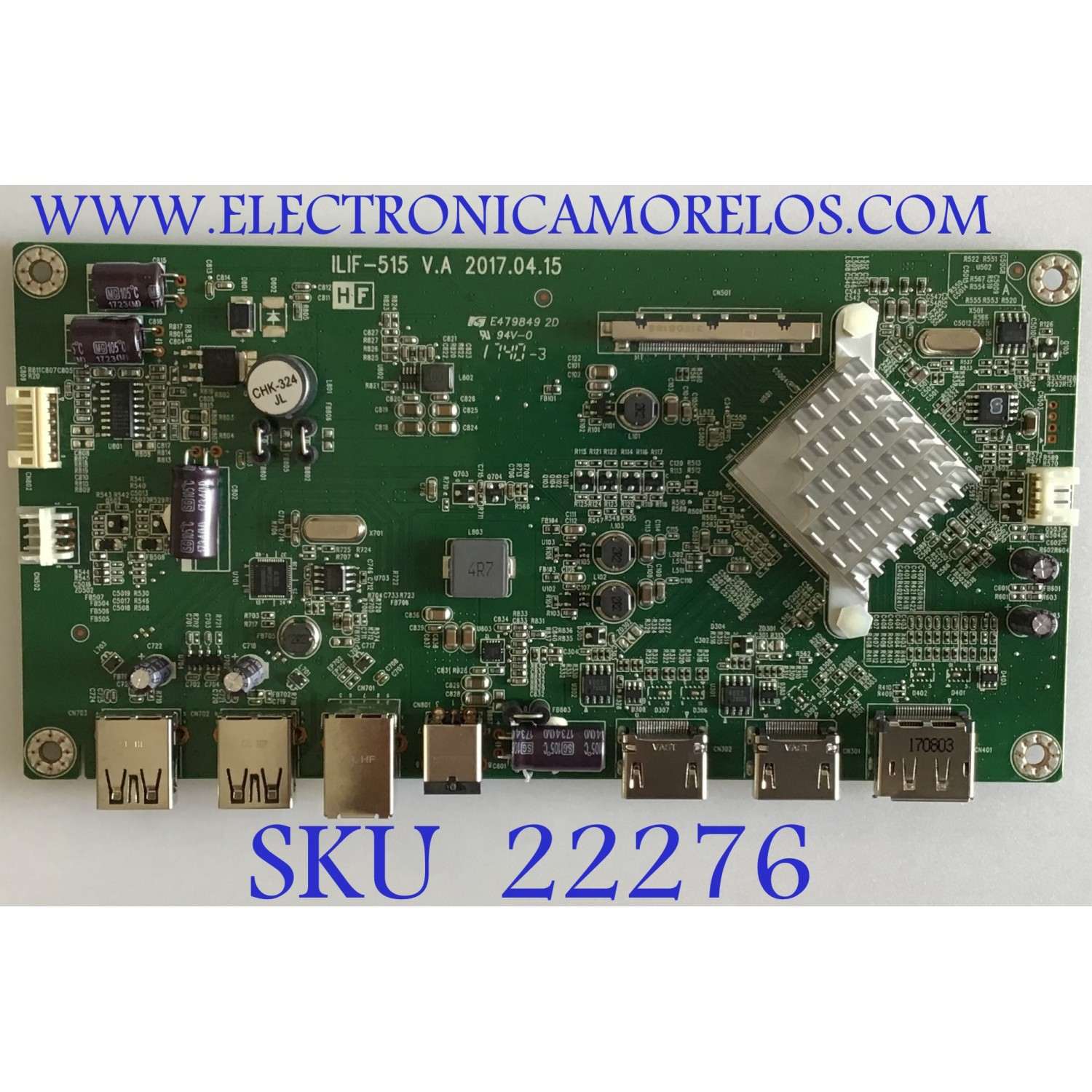 MAIN PARA MONITOR HP / 790N41300700H00 / 494A001T1300H08 / ILIF-515 V.A / PANEL M250HTN01.2 / MODELO OMEN BY HP 25
