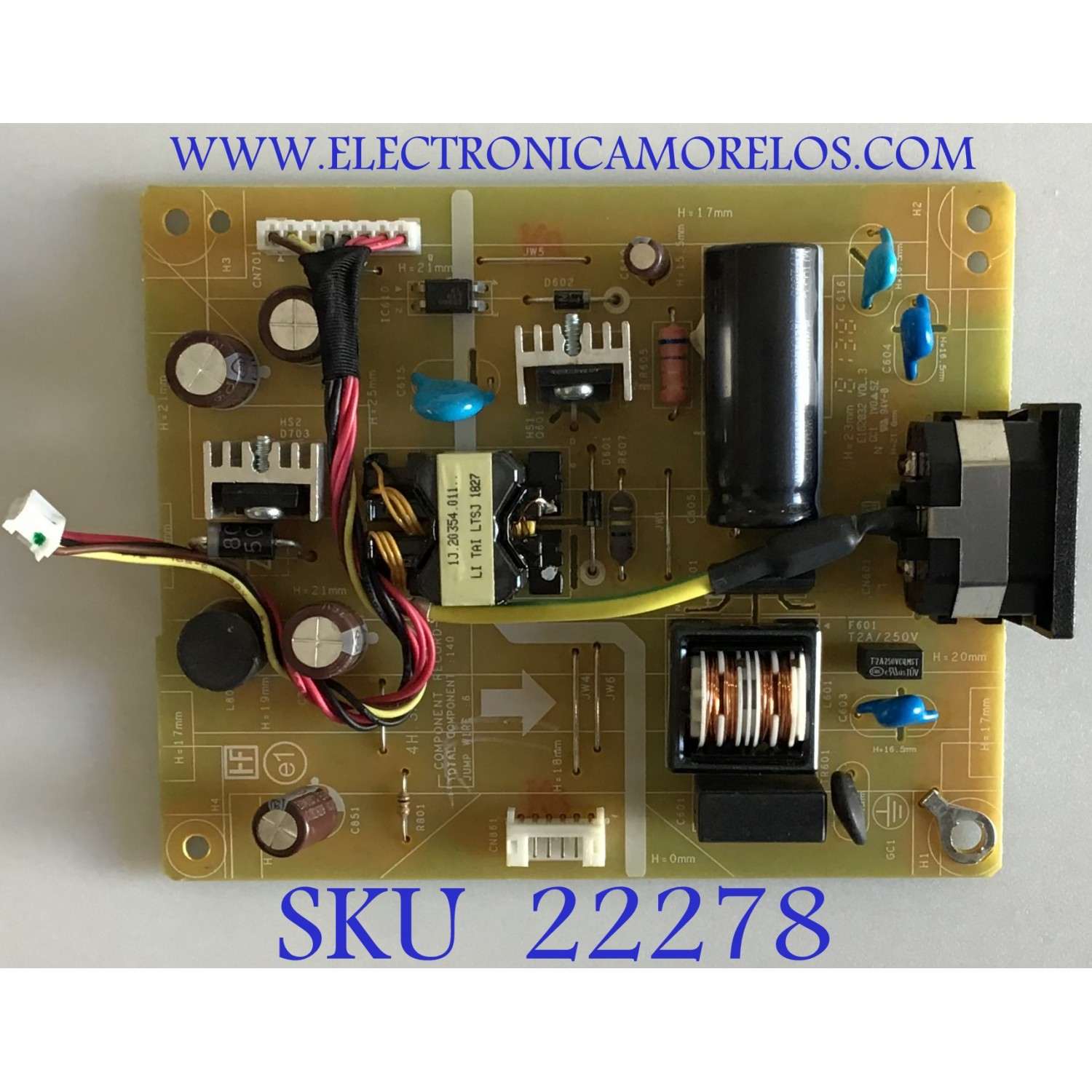 FUENTE DE PODER PARA MONITOR HP / 5E3MK02002 / 4H.3MN02.A10 / 2034373 / PANEL LTM270HL04 / MODELO E273