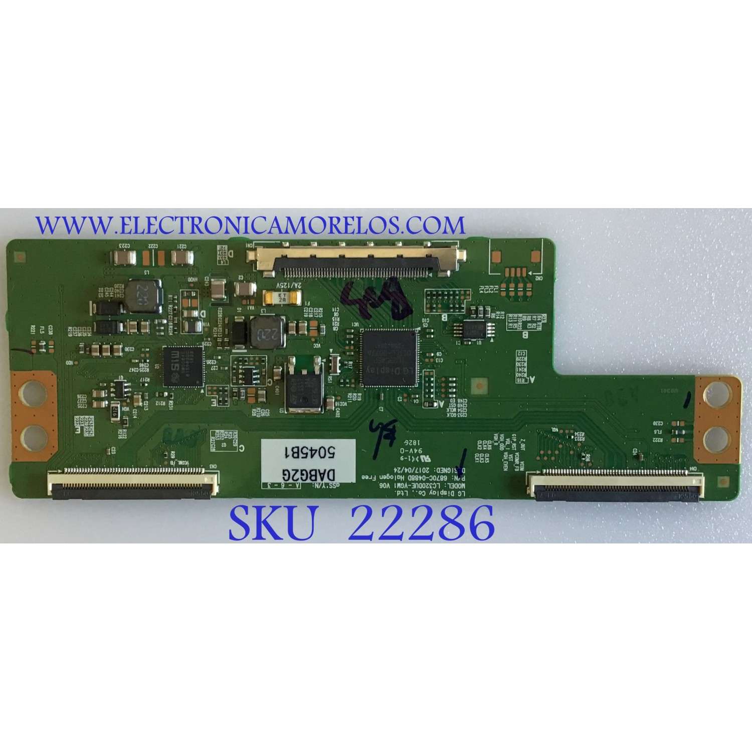 T-CON LG / 6871L-5045B / 6870C-0488D / 5045B / PANEL LC320DUE (FK)(A1) / MODELO 32LV760M-UC.AUSYLJM