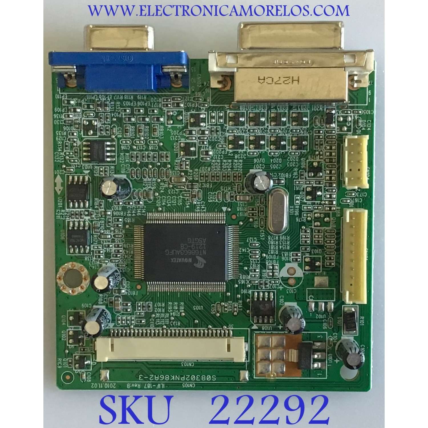 MAIN PARA MONITOR VIEWSONIC / 79P11300508R / 492A00721300R / S08302PNK86A2-3 / PANEL M215HGE-L21 REV.C2 / MODELO VX2250WM-LED