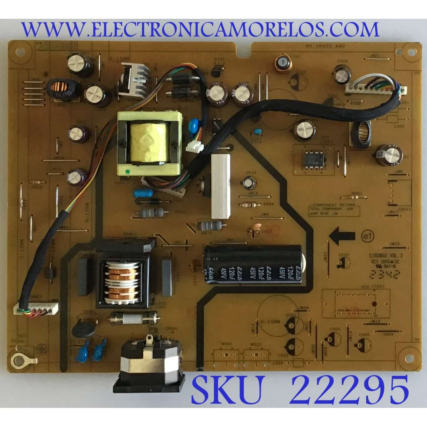 FUENTE DE PODER PARA MONITOR BENQ / 5E1LE02022 / 4H.1KV02.A40 / 1105027 B / PANEL M270HW02 V.1 / MODELO GL2750-B