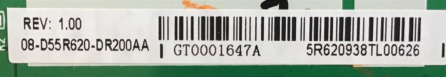LED DRIVER TCL / 08-D55R620-DR200AA / 40-55R620-DRA4LG / GT0001647A / PANEL LVU550NDBL / MODELO 55R625 - Imagen 2