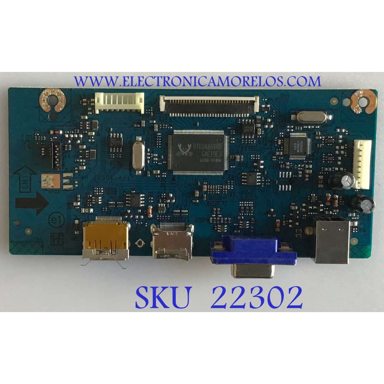 MAIN PARA MONITOR HP / 5E2UR01006 / 4H.2V501.A11 / 1652333 / PANEL LTM215HL01 / MODELO E222